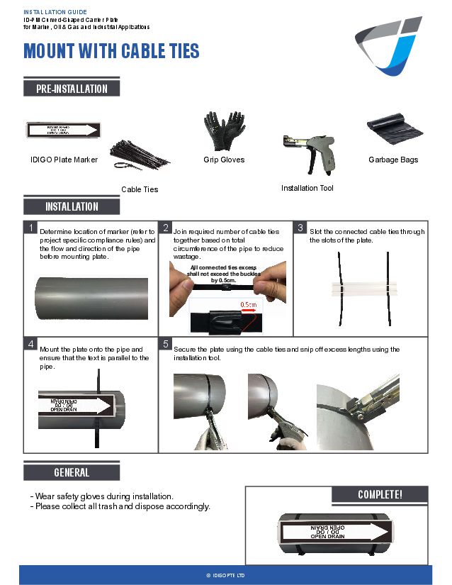 ID-PM Installation Guide (Cable Ties), front page image